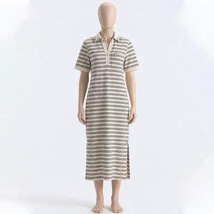 Women Jersey Velour Floral/Animal Solid Letter Trendy Sleep Wear Robe <b>Set</b> Front 100% Cotton Breathable Eco-Friendly Elastic - Product Image 1