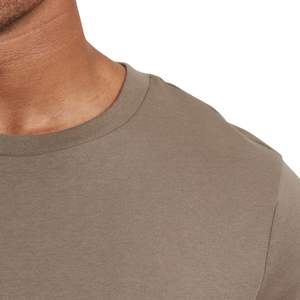 Camiseta Beige Lisa Personalizada para Hombre, Logotipo Personalizado, Gimnasio, Fitness, Entrenamiento, Manga Corta, Transpirable, Elástica, Informal, Básica, OEM, Venta al Por Mayor - Product Image 5