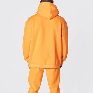 Ensembles de survêtements décontractés personnalisés en coton brodé pour hommes – sweats à capuche et pantalons de jogging chauds et doux pour le fitness – Vente en gros - Product Image 2
