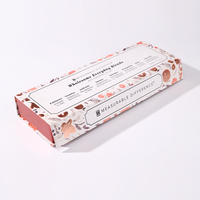 Boîtes rigides personnalisées en carton brun, petites boîtes cadeaux, logo de l'entreprise, doublure en éponge recyclable, forme carrée, design en relief, bougie