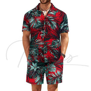 Ensembles de vêtements pour hommes de haute qualité, chemises et shorts hawaïens imprimés, pour la plage, les vacances d'été, séchage rapide, respirant - Product Image 6