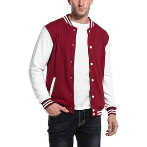 Veste universitaire en similicuir pour homme, style Letterman, mélange de laine, fermeture à boutons-pression, poignets côtelés, patchs personnalisés - Product Image 2
