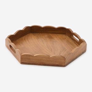 Creative Wooden Serving <b>Tray</b> Designed For Coffee Tea Breakfast Fruit <b>Snacks</b> And Elegant Home Presentation - Product Image 1