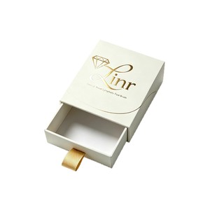 Boîte d'emballage pour produits de luxe, tiroir coulissant lisse, boîte rigide de qualité supérieure, style tiroir, personnalisable, avec languette de tirage en ruban - Product Image 2
