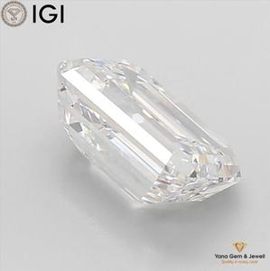 Diamante CVD Cultivado en Laboratorio, 4.00 Quilates, Claridad VVS1, Color E, Corte Esmeralda, Certificado IGI, Perfecto para Anillo de Lujo - Product Image 3