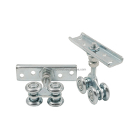Roulette de porte suspendue Cowell HP05 en acier zingué au design moderne, roue robuste pour quincaillerie de porte coulissante extérieure d'hôtel