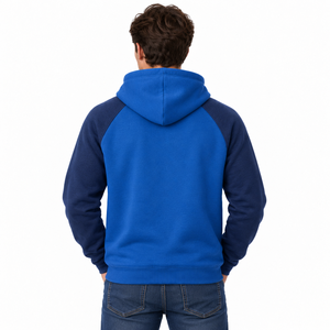 Sweat à capuche oversize pour homme, à manches longues, uni, en polaire, avec poche, logo personnalisé, respirant, écologique, séchage rapide - Product Image 2