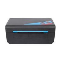 Impresora de Etiquetas Térmicas Brightek WH-P14 de 110 mm con Interfaces USB y LAN, Velocidad de 150 mm/s, Soporte para Códigos de Barras 1D/2D, Color Negro y Blanco