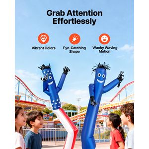 Inflable de 6 pies de altura, tubo inflable con diseño de personaje bailarín al viento, 1/15 HP, IPX3, impermeable, con temática de película - Product Image 4