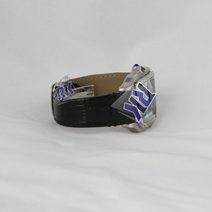 Reloj de Lujo para Hombre con Esfera Negra de 41 mm, Diamantes Moissanite, Correa de Cuero Genuino y Números Romanos - Product Image 5