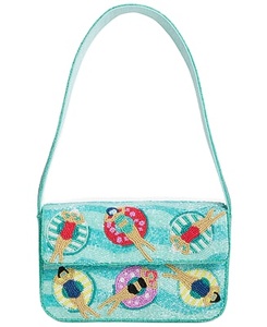 Sac à bandoulière en perles de style animalier, logo personnalisé, broderie perlée, sac à main avec design en perles - Product Image 4