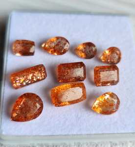 Piedras Preciosas Sueltas de Sunstone Natural Certificadas por IGI de Alta Calidad AAA+, en Tonos Naranja y Rojo, en Diversas Formas, Precios al por Mayor, Varios Tamaños - Product Image 3