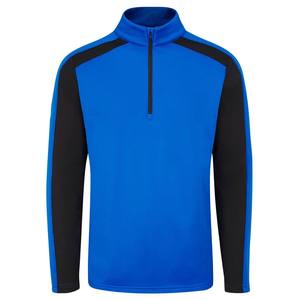 OEM Factory Custom Men's Sporty Style 1/4 Zip Pullover Sweatshirts Stand Collar Stretch Mid-<b>Layer</b> Golf Sweatshirts Regular <b>Tops</b> - Product Image 6