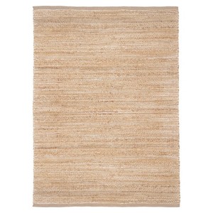 Tapis rectangulaire moderne en jute tressé géométrique, tissage plat, écologique, pour la maison et les pique-niques, nettoyage à sec, poils fins - Product Image 1
