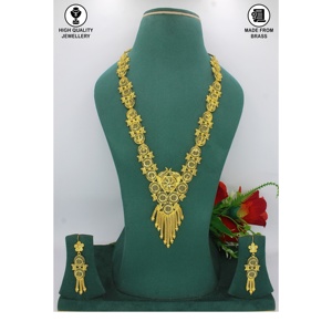 Gold Plated Arabic <b>bridal</b> jewellery set Gold plated Middle East <b>bridal</b> jewellery necklace set Ethnic Arabic fashion jewellery - Product Image 3