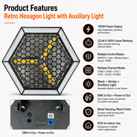 Projecteurs de scène rétro LED RGBW triangulaires avec contrôle DMX512 pour effets d'éclairage de fond de discothèque et de salon, type Pixel Blinder