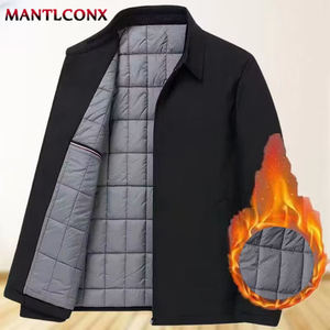 Nueva Chaqueta Parka de Invierno para Hombre 3XL con Forro Polar Grueso y Cálido, Cuello Alto de Negocios y Ropa Exterior Térmica con Plumón - Product Image 6