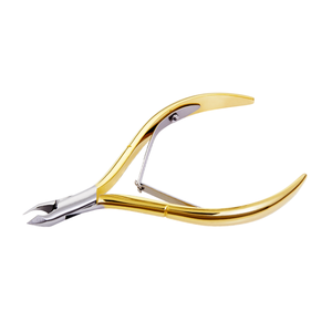 Gold Plated Russian Sharp Cuticle Nippers Wholesale Custom Logo Cuticle Nipper Stainless Steel Manicure <b>Tool</b> Dead Skin <b>Remover</b> - Product Image 4
