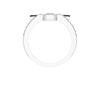 Elegante anillo de diamantes de zafiro natural de Plata de Ley 925 chapado en oro blanco, joyería fina, compra a granel, fiestas de boda de alta calidad - Product Image 4