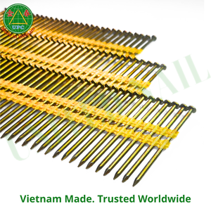 21 Degree 4000pcs <b>Plastic</b> <b>Strip</b> Nails 3'' x 0.131 Screw Shank with Yellow Coating for Framing Projects | Clavos en tira plástica - Product Image 6