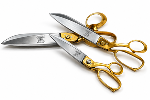HIRA 24513 Heavy Duty <b>Scissor</b> with Brass Handle - Product Image 3