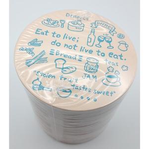 Kyushu Paper Co. Ltd. Sous-verres commerciaux jetables pour café grande capacité 500 pièces 90mm Kraft 'Cafe' bleu vaisselle élégante - Product Image 4