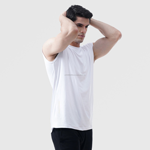 Débardeur d'été pour homme de haute qualité, vente en gros, coton léger, sport, sans manches, bouton 3D, respirant, séchage rapide, vente chaude - Product Image 4