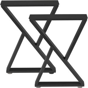 28x 18 in Desk <b>Legs</b> 2Pcs Metal <b>Table</b> <b>Legs</b> X Shape Heavy Duty Bench <b>Leg</b> Capacity 1000lbs Load Metal Furniture <b>Legs</b> OEM EDPTBL001 - Product Image 3