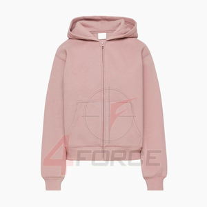 Sudadera Clásica con Cremallera Completa para Mujer, 475 GSM, Felpa de Algodón, Estilo Urbano de Invierno, Proveedor de Etiqueta Privada OEM Personalizada - Product Image 6