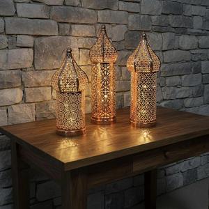 Centre de table Art Déco artisanal pour le Ramadan, en métal, multifonctionnel, vase de table pour la décoration moderne de la maison islamique - Product Image 2