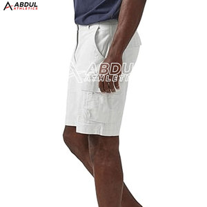Shorts cargo confortables pour hommes avec taille élastique et coupe ample, idéaux pour les voyages et les activités quotidiennes - Product Image 5