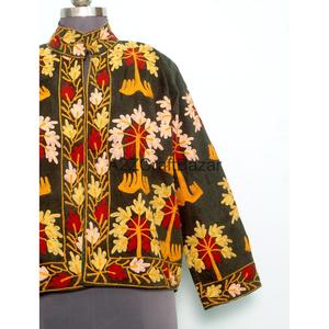 เสื้อแจ็คเก็ตคอร์ติสแบบวินเทจ ทำมือ ลายนูน  รักษ์โลก ระบายอากาศได้ดี แห้งเร็ว บุด้วยผ้าฝ้าย เหมาะสำหรับฤดูใบไม้ผลิ/ฤดูใบไม้ร่วง/ฤดูหนาว/ฤดูร้อน - Product Image 5