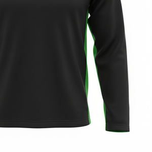 เสื้อคอเต่าคุณภาพสูง ซิป ¼ ตัว ผ้าโพลีเอสเตอร์ 100% ไม่เป็นขุย น้ำหนัก 220 กรัม พร้อมซิปด้านหน้าและแผงตัดเย็บที่ไหล่ - Product Image 6