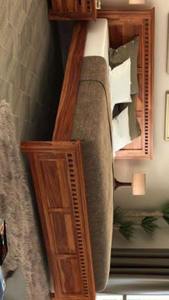 Cama Sencilla de Madera de Mango, Cama Matrimonial Grande para Recámara Principal, Cama para Bodas - Product Image 2