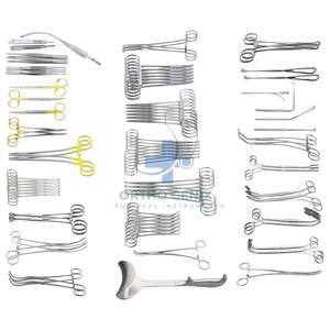 Juego de Cirugía de nefrectomía de 76 instrumentos de cirugía abdominal de riñón con caja Manual de acero inoxidable de alta calidad Ortho Genix - Product Image 4