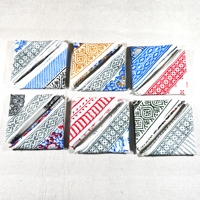 Bandana carrée d'inspiration vintage, motif floral en blocs d'art, en coton respirant, couvre-tête décontracté pour femme, foulard FABRIA 21x21 pouces