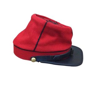 Gorra Kepi de Lana Estilo Francés para Hombre con Botones a Presión y Correa para la Barbilla, Fabricantes de Gorras Kepi en Color Caqui, Rojo, Negro y Blanco - Product Image 3