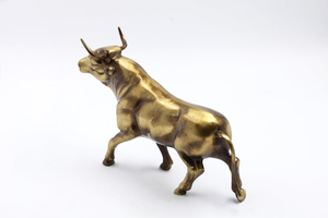 Figura de Toro de Latón Hecha a Mano, Escultura de Toro Poderoso, Estatua de Animal de Metal Detallada, Decoración de Lujo para el Hogar, Adorno de Mesa - Product Image 3