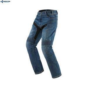 Jeans de moto pour hommes avec protections cuisses et genoux intégrées, en denim respirant, résistants à l'abrasion, de haute qualité pour la conduite - Product Image 6