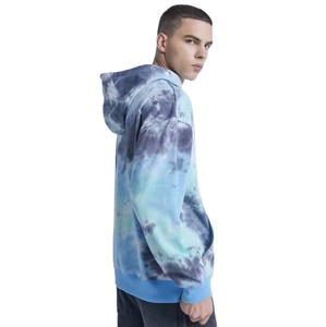 Alta costura hecha a medida al por mayor 100% algodón Tie Dye sudadera hombres Sudadera con capucha de gran tamaño - Product Image 3