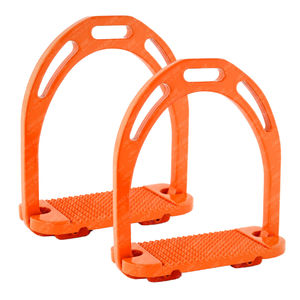 Nuevas estribas ecuestres de aluminio para niños New Horse Jin, con agarre cómodo y personalizadas para montar. - Product Image 1