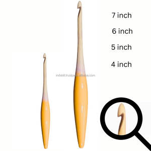 Ganchos de ganchillo de madera personalizados con diseño ergonómico, agarre de mano suave, trabajo duradero, sostenible e ideal para los mercados europeos - Product Image 1