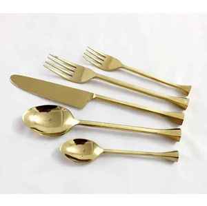 Classical Design Wholesale Steak Knives Table Cutlery <b>Sets</b> Metal Breakfast <b>Lunch</b> and Dinnerware <b>Sets</b> Heavy Duty Gold Cutlery <b>Set</b> - Product Image 1