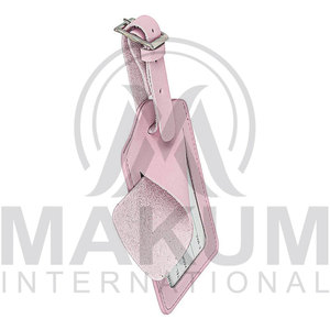 Étiquettes de bagages en cuir personnalisées MAKUM INTERNATIONAL avec logo et design sur mesure MI.LT.001 - Product Image 3