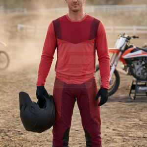 Combinaison de moto tout-terrain personnalisée, ensemble maillot et pantalon de motocross, équipement de course respirant en polyester/nylon pour toutes les saisons - Product Image 5
