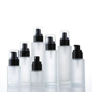 Wholesale Frosted Glass <b>Mist</b> Spray <b>Bottle</b> with Cap for Lotion Serum Oil Skin Care Cream Perfume - Product Image 2