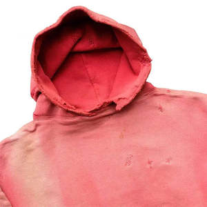 Sudadera con Capucha Extra Grande Unisex de Algodón Francés, Tie Dye con Degradado de Color, Bolsillo, Manga Regular, para Otoño - Product Image 4