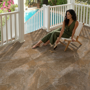 Travertine-pavimentador de porcelana de cuerpo completo para exteriores, piedra Natural rugosa, antideslizante, baldosas de suelo pesado, 2cm, R11 - Product Image 6