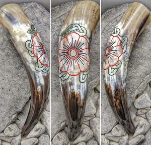 Corne sonore Viking vraie corne polie pour présenter la taille de forme de couleur - Product Image 2