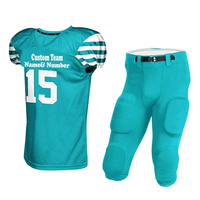 Conjunto de Uniforme de Fútbol Americano Rojo Personalizado para Adultos, Hombres, Pantalones de Jersey Transpirables de Poliéster con Número 15 y Nombre del Equipo